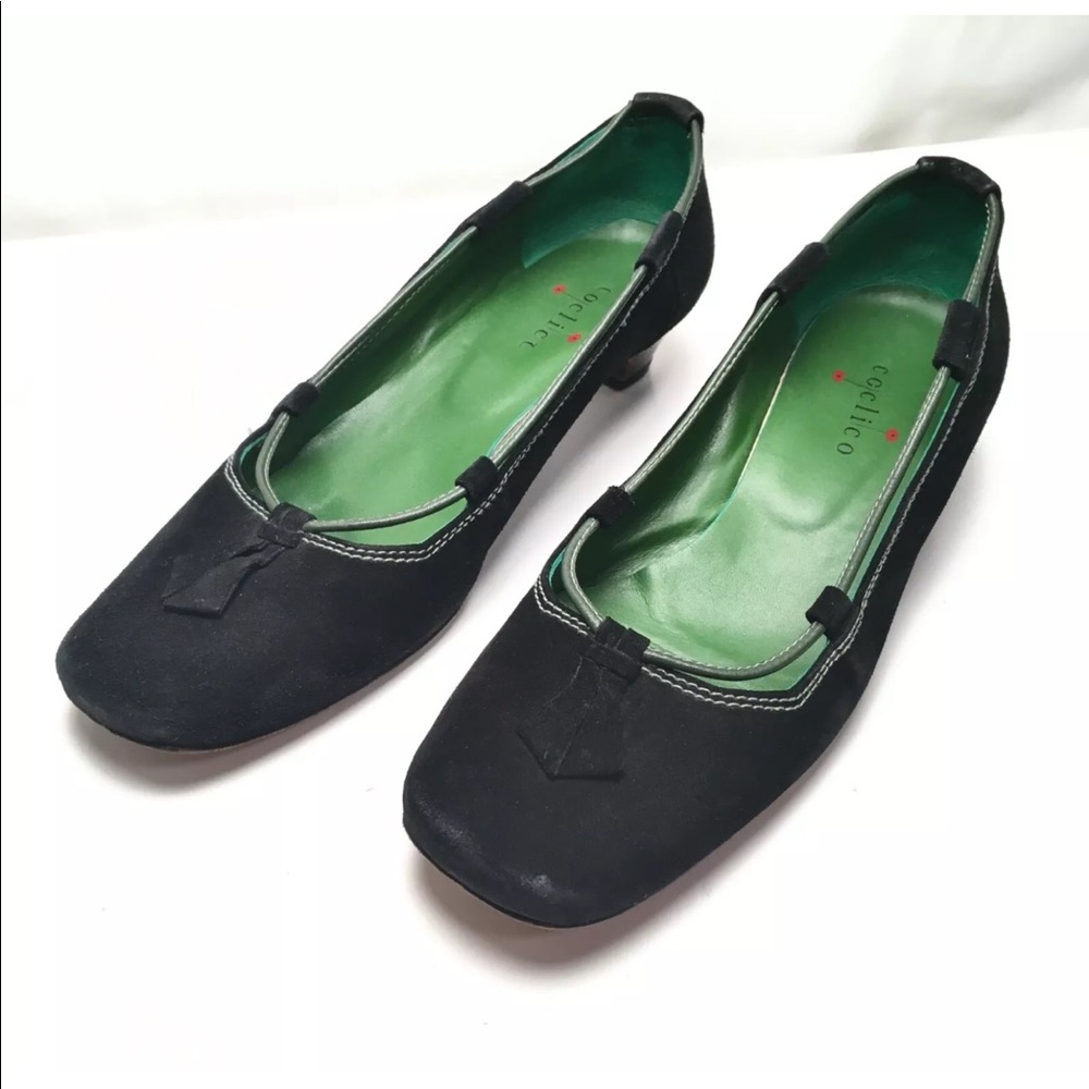 Cocolico Anthropologie Black Suede Loafers